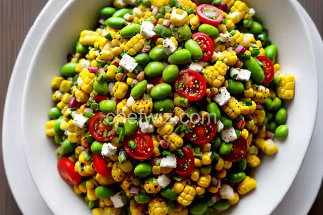 Grilled Corn and Edamame Succotash Salad
