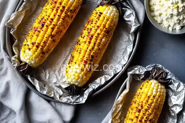 Grilled Corn on the Cob Wrapped In Foil