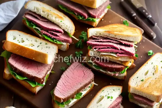Grilled Corned Beef and Fontina Sandwiches