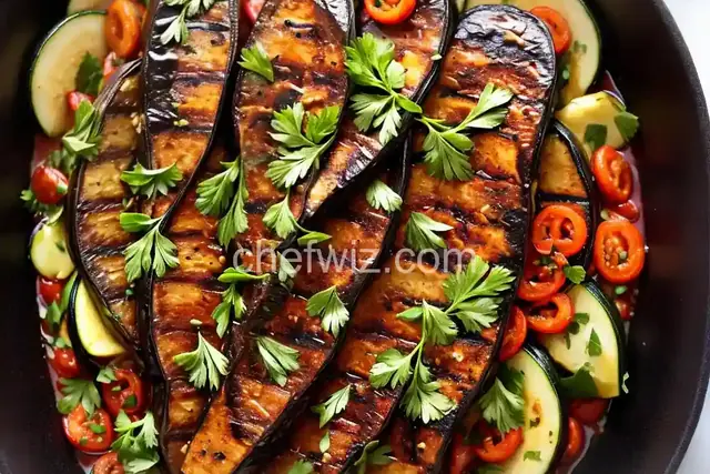 Grilled Eggplant and Zucchini