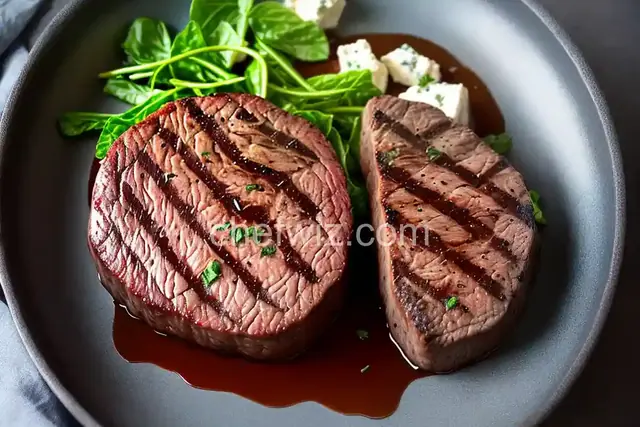 Grilled Filet Mignon with Blue Cheese Butter