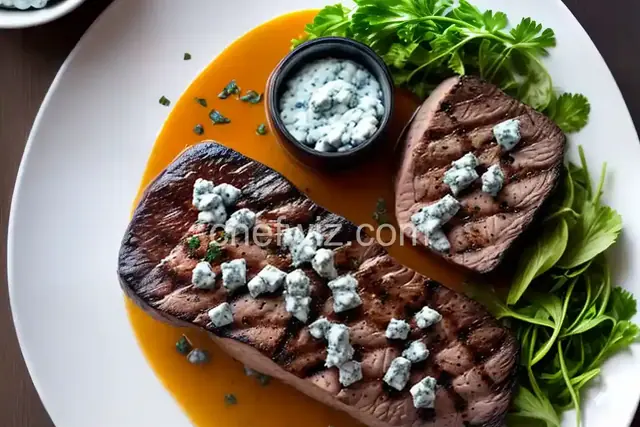 Grilled Filet with Blue Cheese Butter