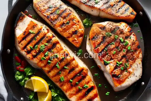 Grilled Fish Steaks