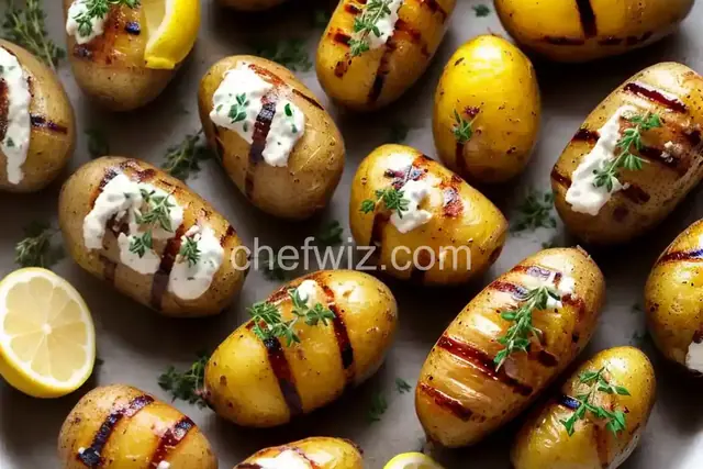 Grilled Foil-Wrapped Potatoes With Shallots, Lemon, and Thyme Recipe
