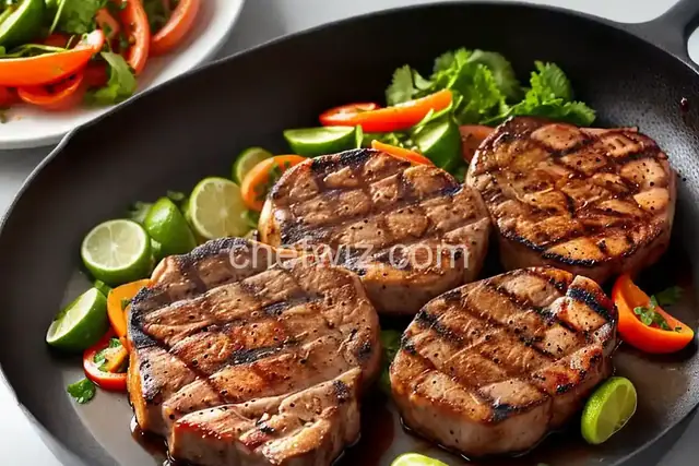 Grilled 'Fusion' Pork Chops