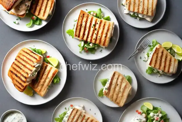 Grilled Halibut Fish Sandwiches with Tartar Sauce