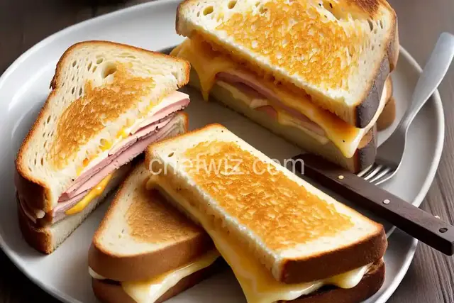 Grilled Ham and Cheese Sandwich