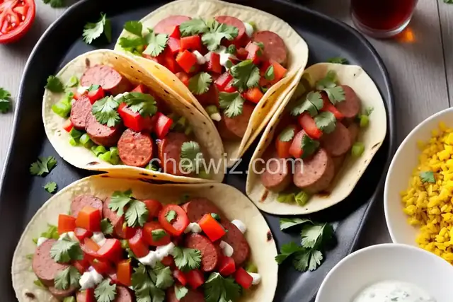 Grilled Kielbasa Tacos