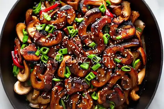 Grilled King Oyster Mushrooms With Bacon and Teriyaki Glaze Recipe