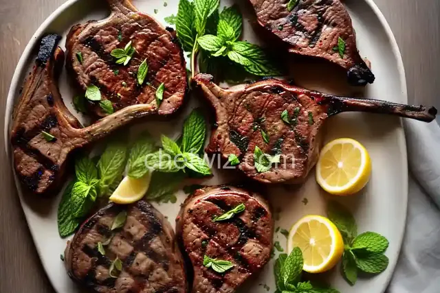 Grilled Lamb Chops With Mint