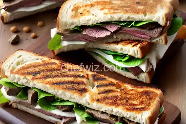 Grilled Lamb Sandwiches
