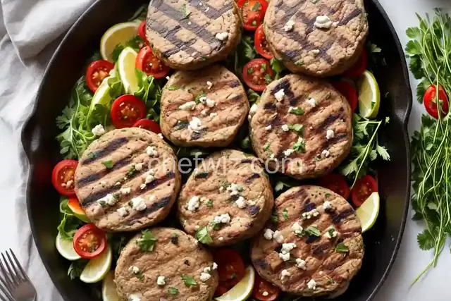 Grilled Lamb and Feta Burgers