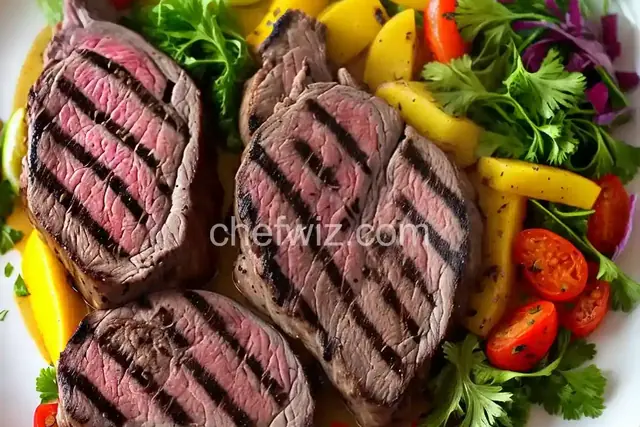 Grilled Leg of Lamb Steaks