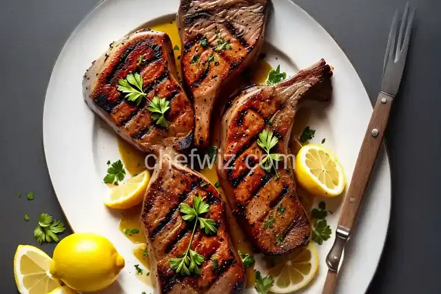 Grilled Lemon-Parsley Veal Chops