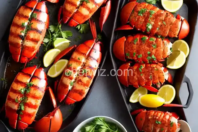 Grilled Lobster Tails with Garlic Butter