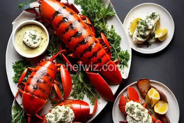 Grilled Lobster Tails with Herb Butter