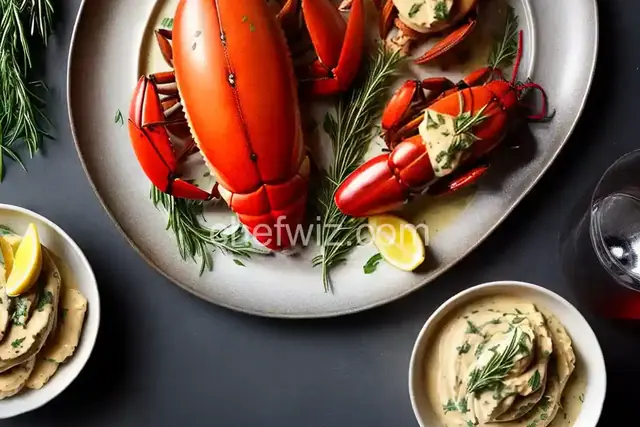 Grilled Lobster with Tarragon Butter Sauce