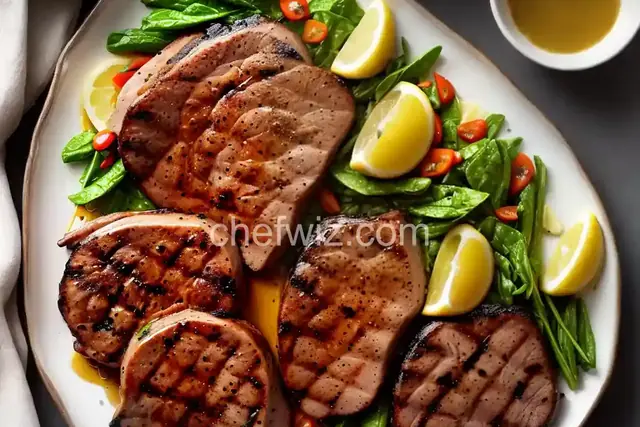 Grilled Maple-Brined Pork Chops