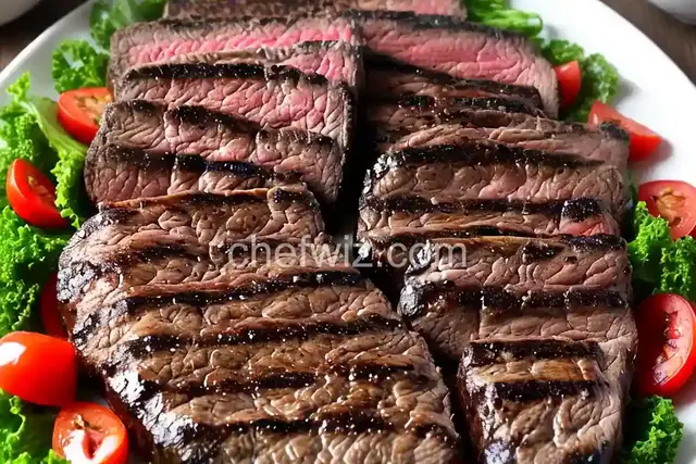 Grilled Marinated Sirloin Flap Steaks