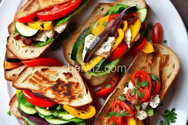 Grilled Mediterranean Vegetable Sandwich