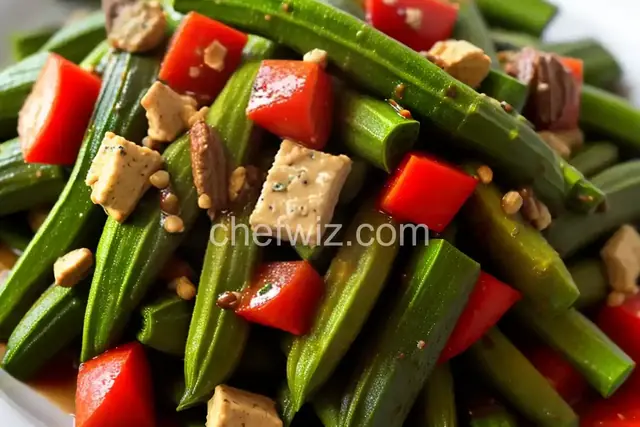 Grilled Okra Salad