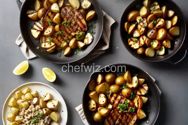 Grilled Onions and Potatoes
