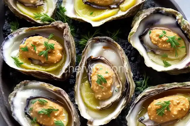 Grilled Oysters with Fennel Butter