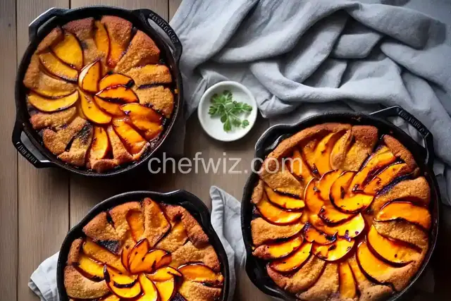 Grilled Peach Cobbler