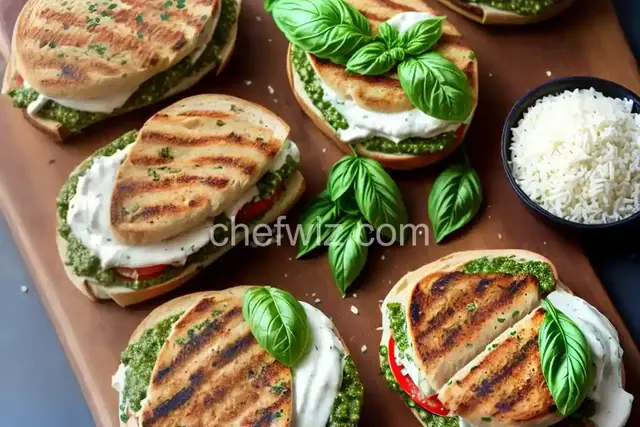 Grilled Pesto Chicken Sandwiches
