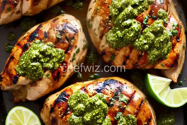 Grilled Pesto-Marinated Chicken