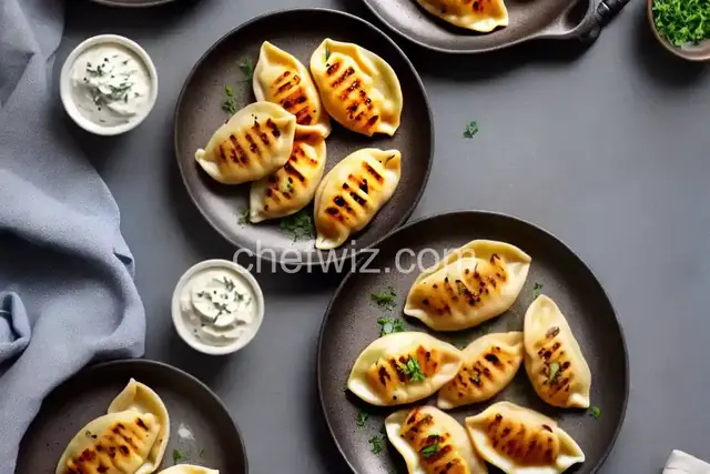 Grilled Pierogies and Kielbasa