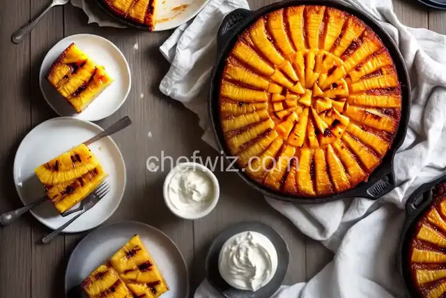 Grilled Pineapple Upside Down Cake