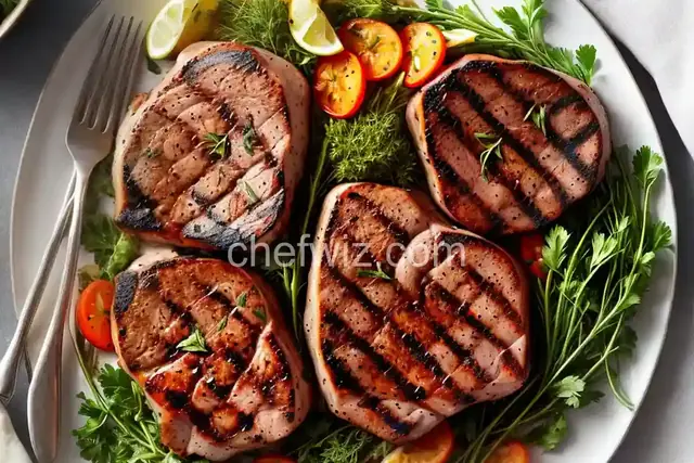 Grilled Pork Chops with Fresh Herbs