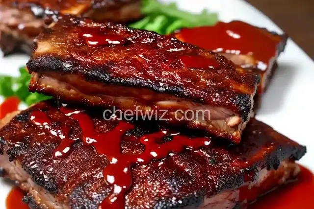 Grilled Pork Ribs with Gochujang Barbecue Sauce