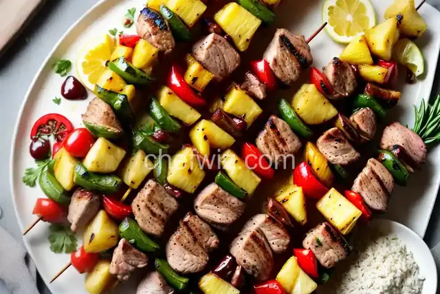 Grilled Pork and Pineapple Kabobs