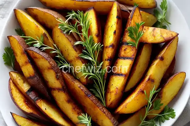 Grilled Potato Wedges with Fresh Herbs
