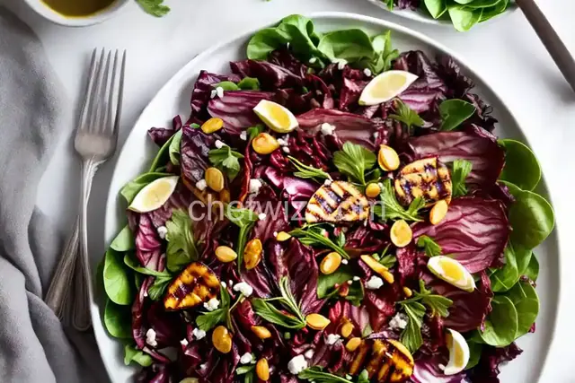 Grilled Radicchio Salad with Sherry-Mustard Dressing