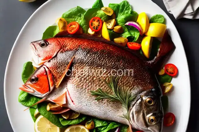 Grilled Red Snapper with Lemon Chive Sauce
