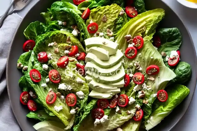 Grilled Romaine Salad with Spicy Caesar Dressing