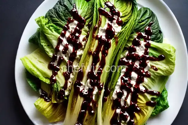 Grilled Romaine with Balsamic Dressing