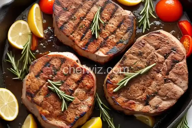 Grilled Rosemary Pork Chops