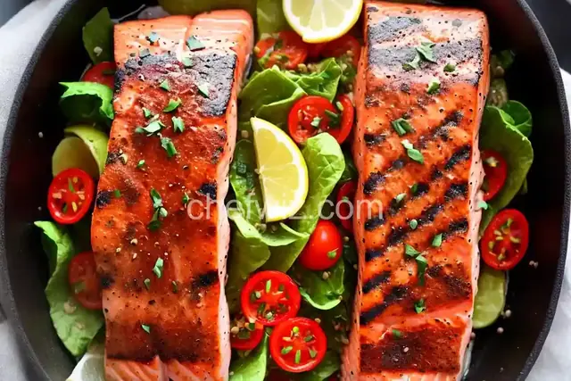 Grilled Salmon Collars