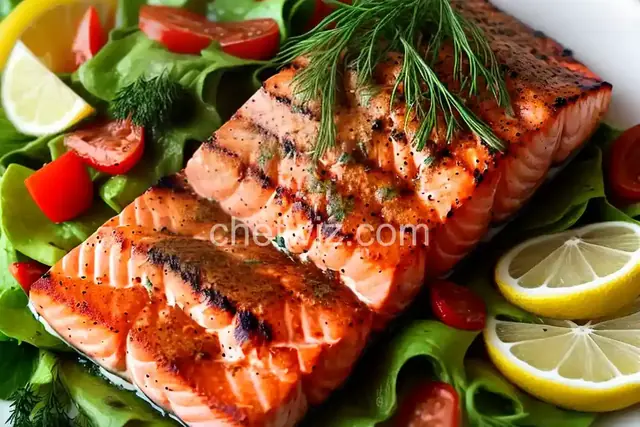 Grilled Salmon with Lemon-Dill Sauce