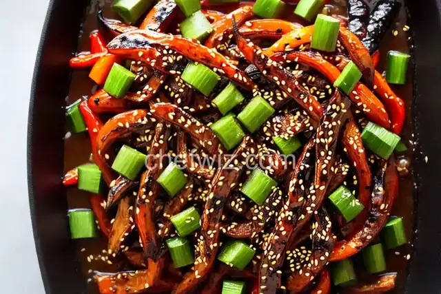 Grilled Sesame-Soy Shishito Peppers
