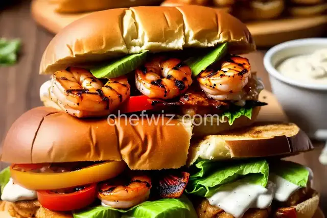 Grilled Shrimp Po' Boy