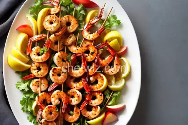 Grilled Shrimp and Apple Skewers