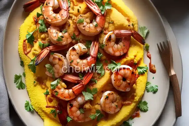 Grilled Shrimp and Polenta