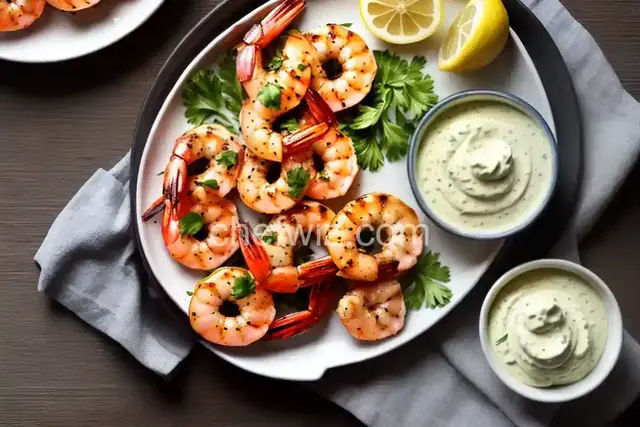 Grilled Shrimp with Lemon Aioli