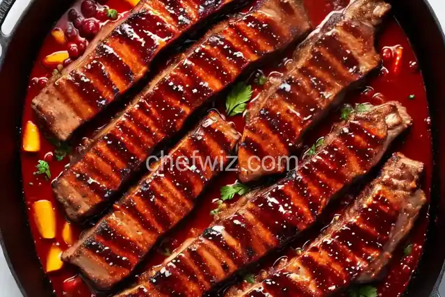 Grilled Spareribs with Cherry Cola Glaze