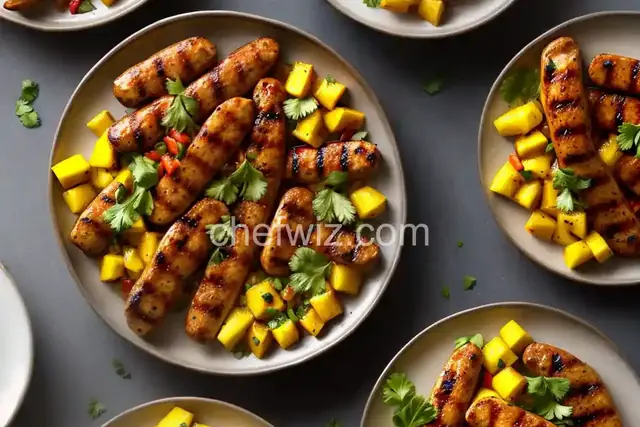 Grilled Spicy Mango Chicken Sausage Recipe